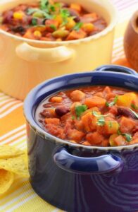 Simple Bean Chili with Sweet Potatoes and Squash Recipe Image